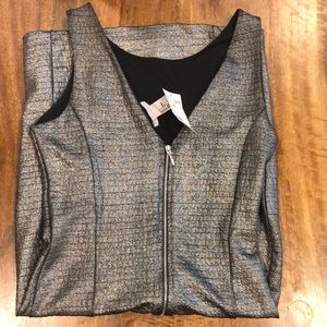 H & M brand new fitted dress silver tights